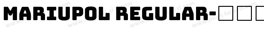 Mariupol Regular字体转换